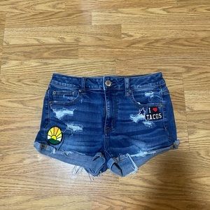 America eagle ripped shorts